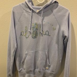 Billabong Periwinkle Sweatshirt with Aloha design